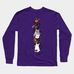 Rabbit Halloween Vertical Design _ Bunniesmee Halloween Edition Long Sleeve T-Shirt